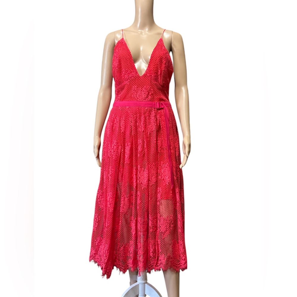 NWT Free People Size 10 Matchpoint Midi Dress Deep V-Neck Sleeveless